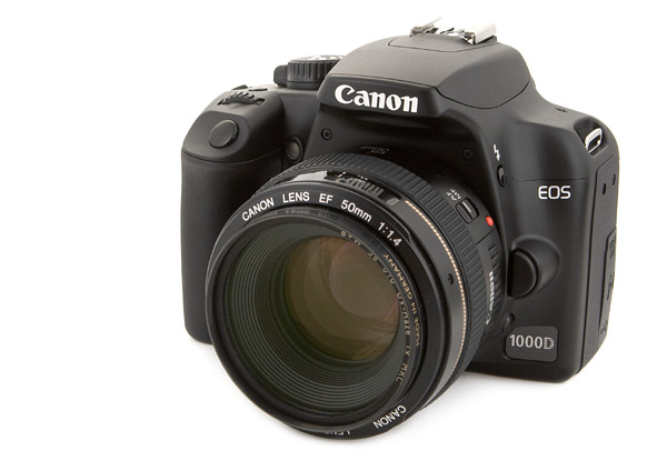 Canon 1000D met 50mm f/1.4 objectief