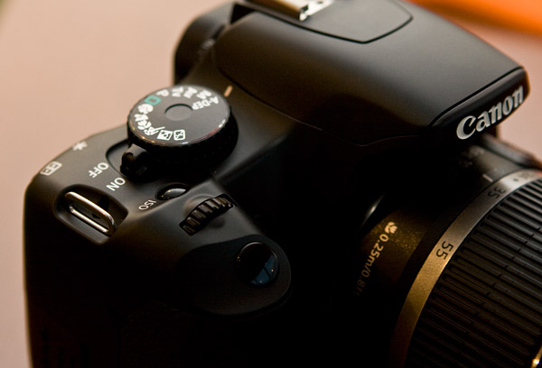 Canon 450D; ISO instelling bij de hand