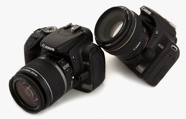 Canon 1000D en de Canon 400D