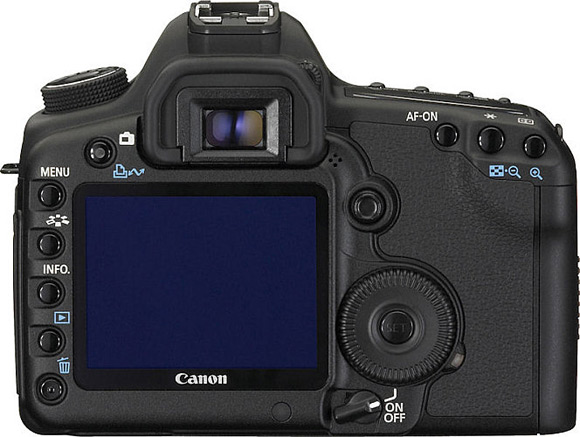 Achterkant van de Canon 5D mark II Achterkant van de Canon 5D mark II