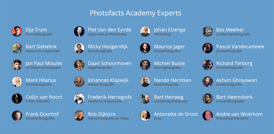 Photofacts Academy Experts
