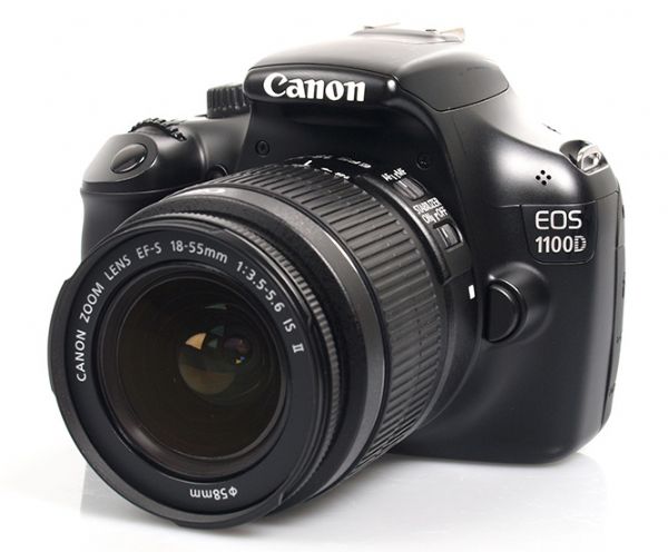 Canon eos 1100d dslr front angle lens