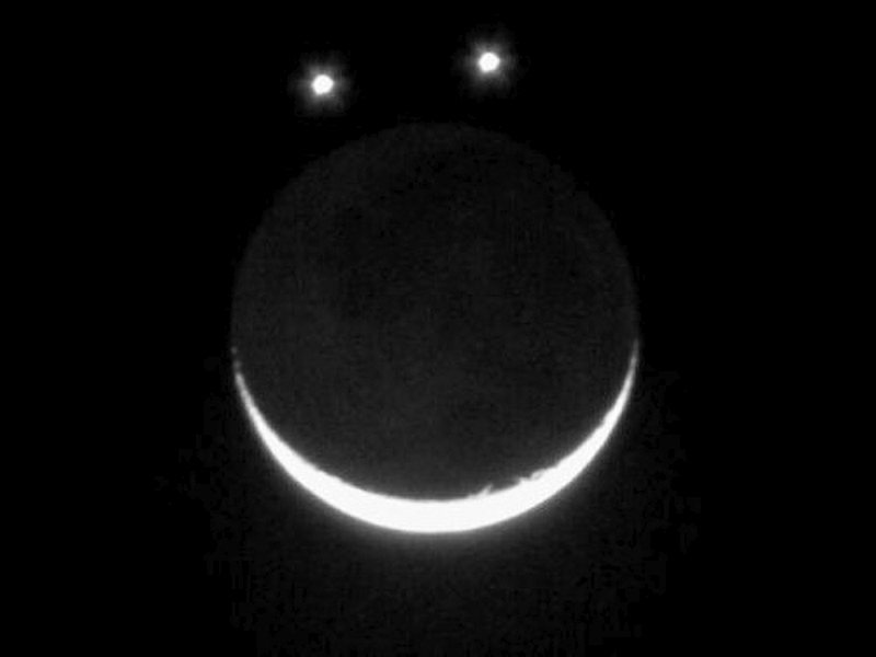 Jupiter Venus Moon Smiley Face
