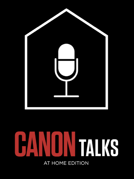 Canon talks at home