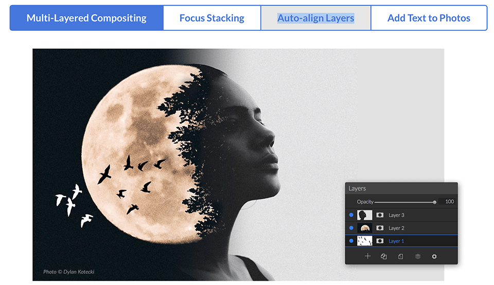 On1 layers focus stacking compositing