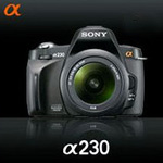 Sony Alpha 380, 330 en 230 camera's officieel