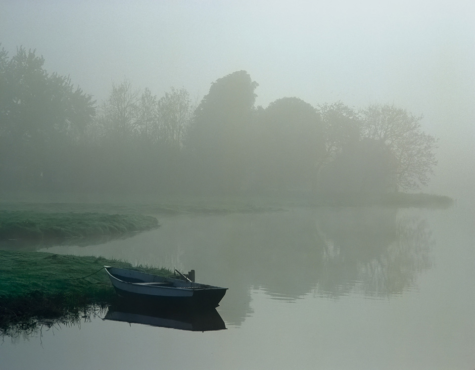 Bootje in de mist