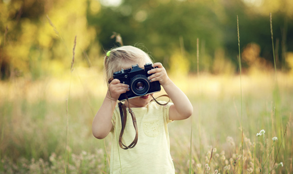 Fotograferende kinderen