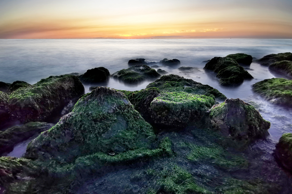 Lange sluitertijden in de branding