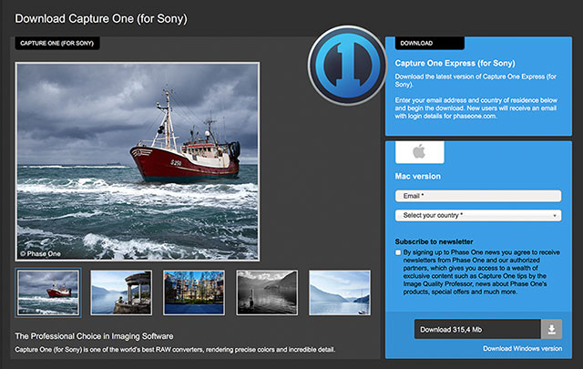 Capture One Express Sony Download