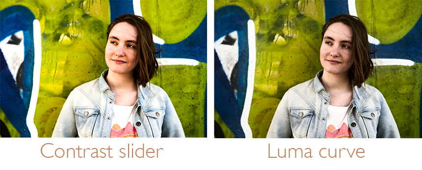 Luma vs contrast Luma vs contrast