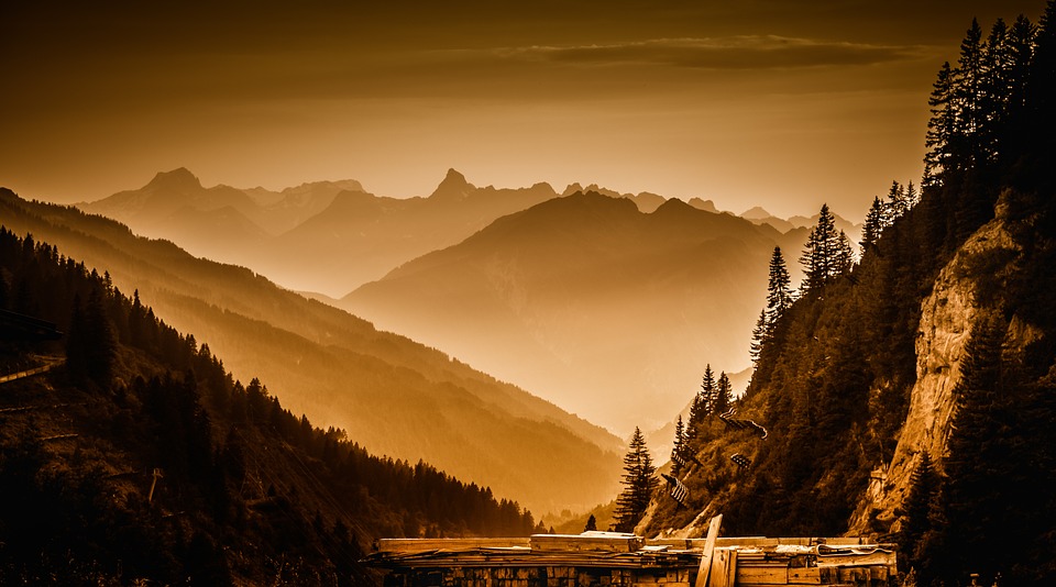 Albergpass landschapsfoto