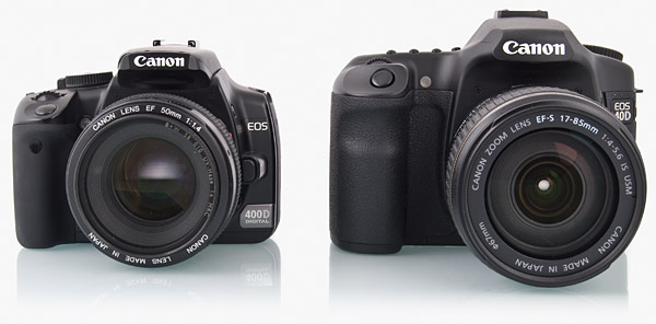 Canon 40D versus de Canon 400D