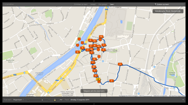 Voorbeeld tracklog