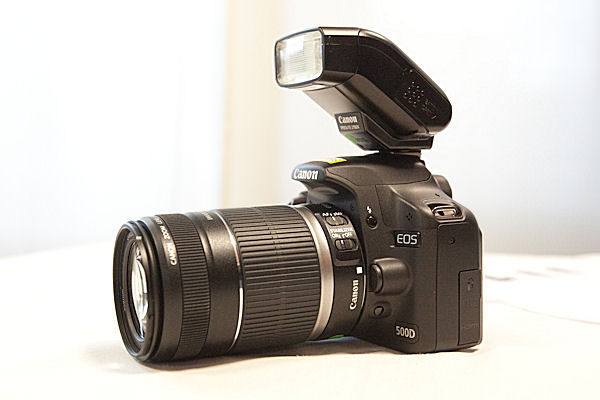 Canon EOS 500D met 280EX flitser