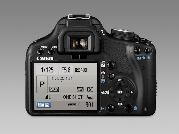 Canon EOS 500D - achterkant