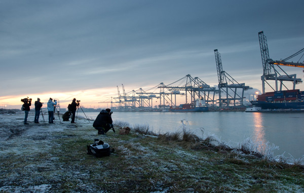 Fotografen in actie