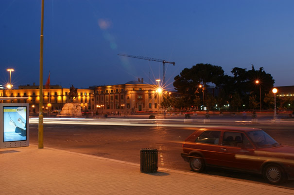 Centraal plein van Tirana