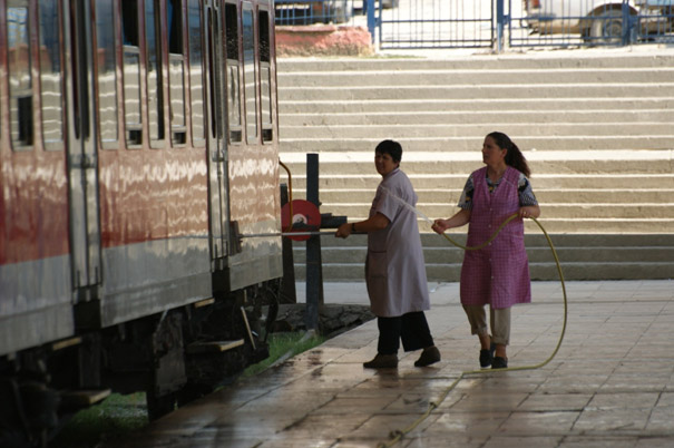 Treinen wassen Treinen wassen
