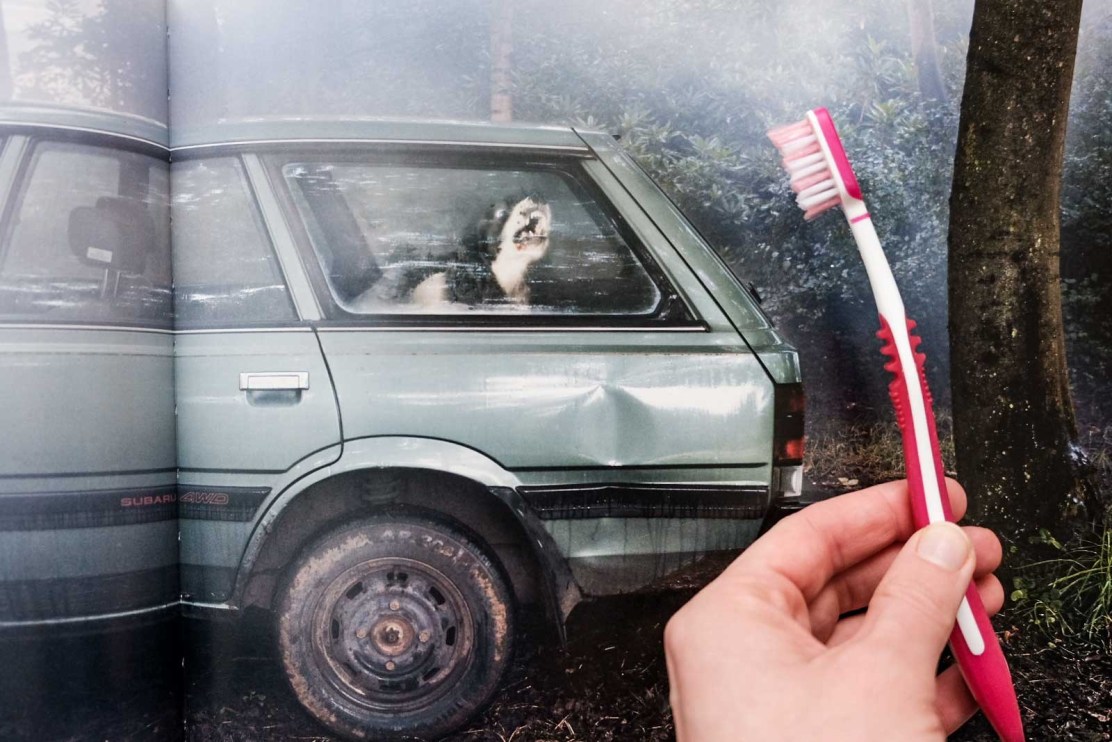 Foto voor bij het tandenpoetsen Foto voor bij het tandenpoetsen