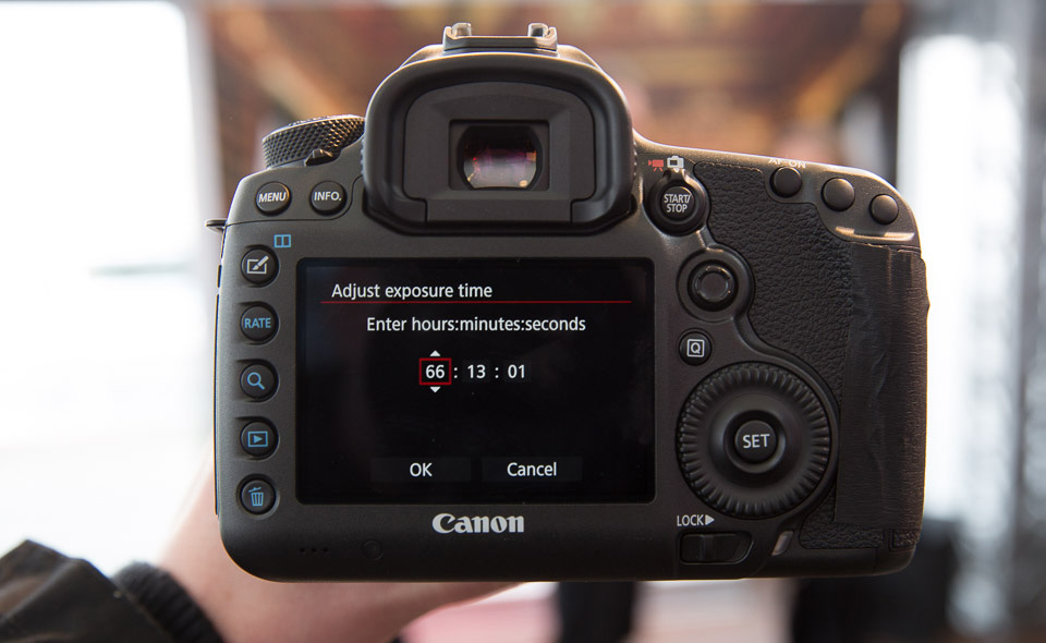 Canon EOS 5Ds: Bulb instellen