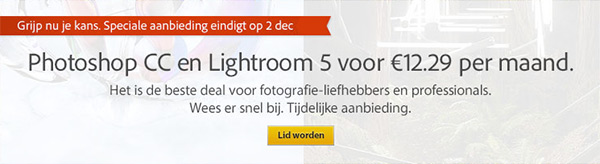 Adobe aanbieding voor fotografen Adobe aanbieding nov 2013