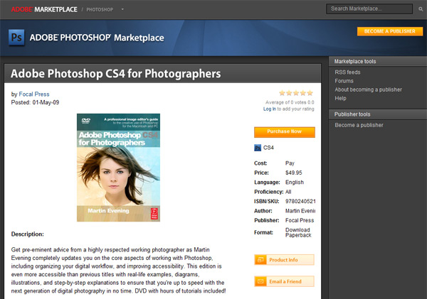 Adobe Photoshop Marketplace screenshot