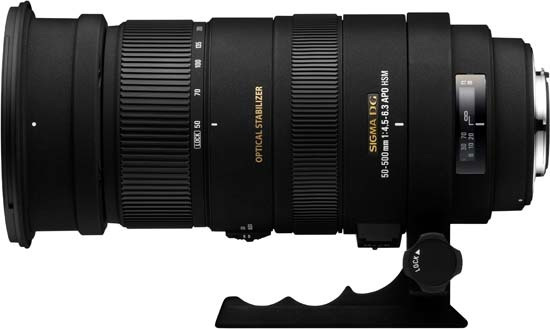 Sigma 50-500mm f/5.0-6.3 DG OS HSM