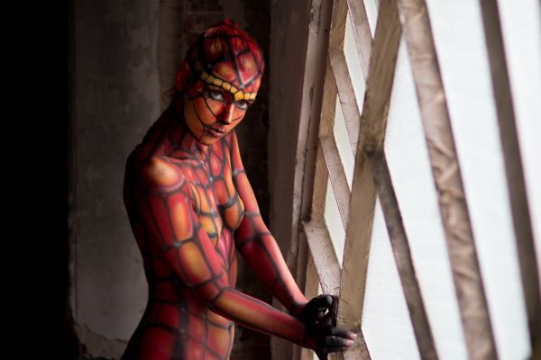 Bodypaint rood