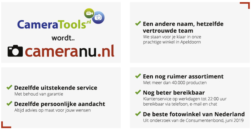 Cameratools wordt CameraNU.nl