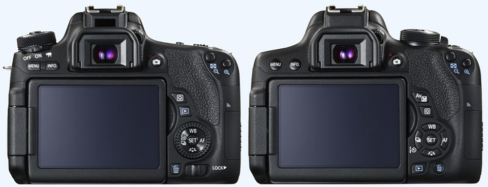 Canon 760D en de 750D