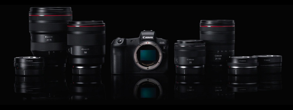 Canon EOS R, adapters en objectieven