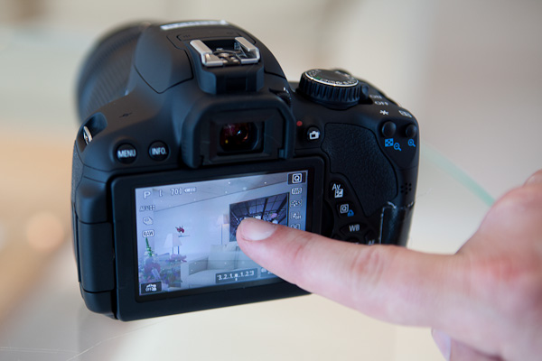 Canon 650D; scherpstellen met aanraking Canon 650D; scherpstellen met aanraking