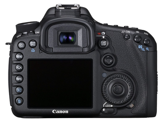 Canon 7D - achterkant
