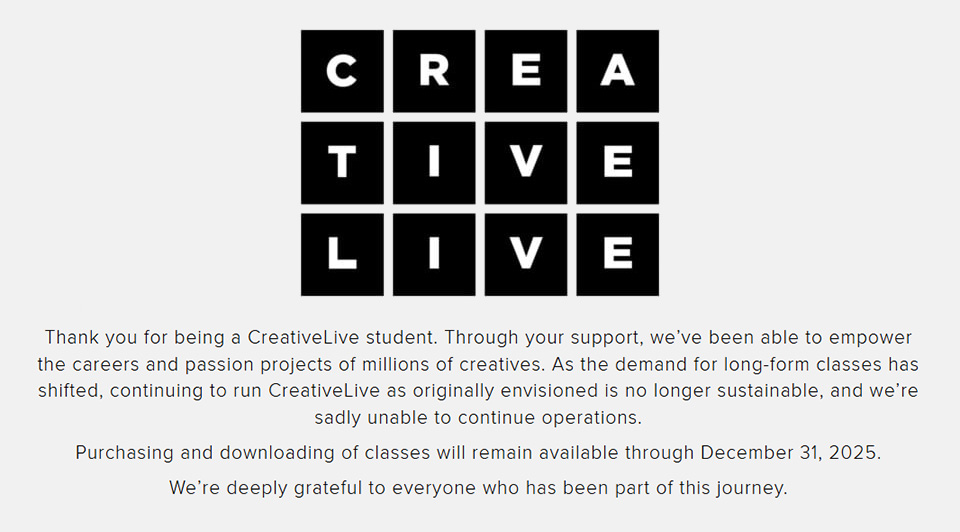 Creative live stopt
