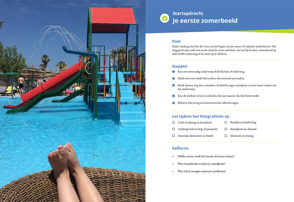 Voorbeeldpagina uit het doekboek Voorbeeldpagina uit het doekboek