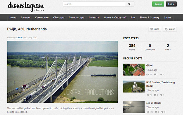 Dronestagram screengrab