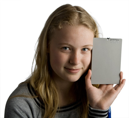 Esmé met een grijskaart Esmé met een grijskaart