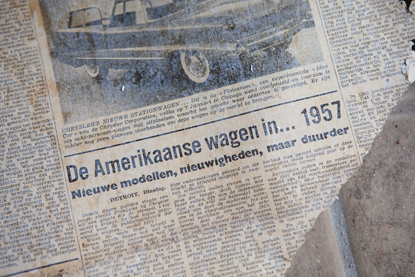 Krant uit 1957