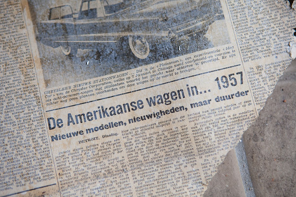 Krant uit 1957 Krant uit 1957