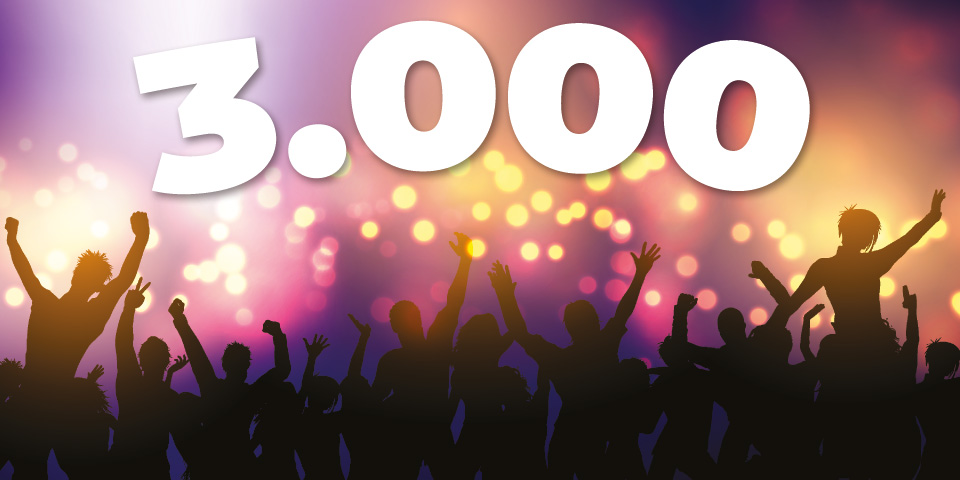 Feest! 3.000 artikelen! Feest! 3.000 artikelen!
