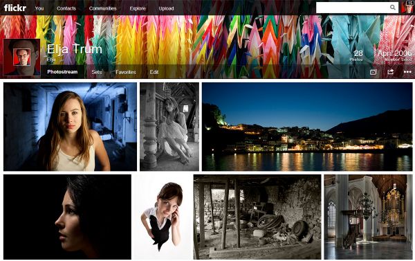 Flickr redesign you