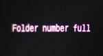 Folder number full error