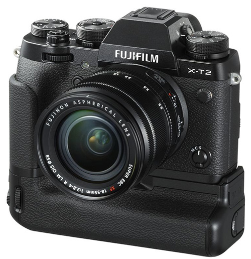 Fujifilm X-T2 met grip
