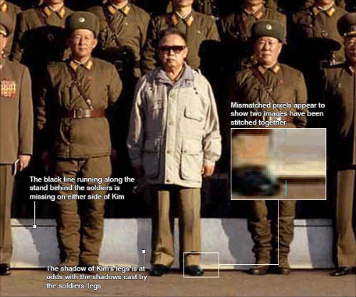 Kim Il Jong Photoshopped