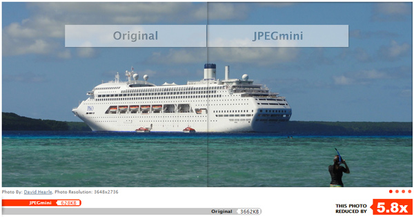 JPEGmini compressie JPEGmini compressie