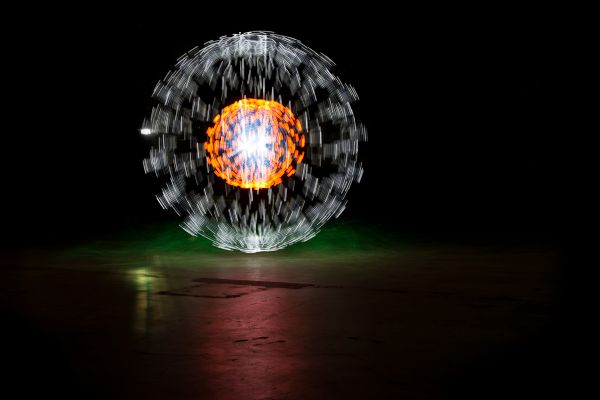 Light painting orb sparkels Light painting orb sparkels