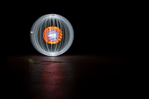 Light painting orb