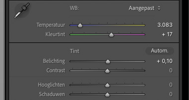 Lr tips slider adjustments