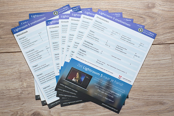 Lightroom 5 sneltoetsen - gratis af te halen Lr5 sneltoetsen flyer lrg